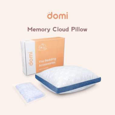 Domi Memory Cloud Pillow / Bantal Cooling Memory Foam / Adjustable Pillow / Back, Stomach and Side S