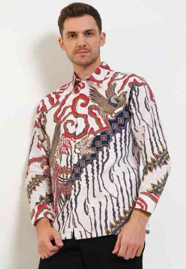 Batik Arjunaweda Kemeja Parang Mega 58A169023 Merah L