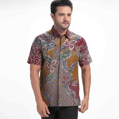 Batik Arjunaweda Hem Batik Kedawung 53A210043 Merah M