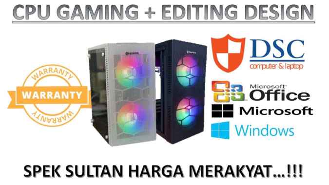PC GAMING || INTEL CORE I5-3470 || RAM 8GB || VGA 4GB DDR5 || KOMPUTER RAKITAN || CPU GAME EDITING D