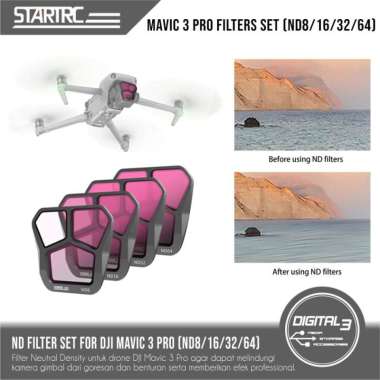 ND FILTER SET DJI MAVIC 3 PRO ( ND8 ND16 ND32 ND64 ) FILTERS