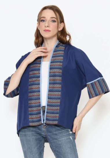 Blazer Wanita - Bhatara Batik Divya 5463 Navy XXL