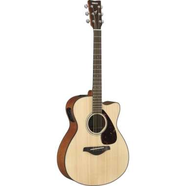 Yamaha FSX800C Small Body Solid Top Cutaway Acoustic-Electric Natural