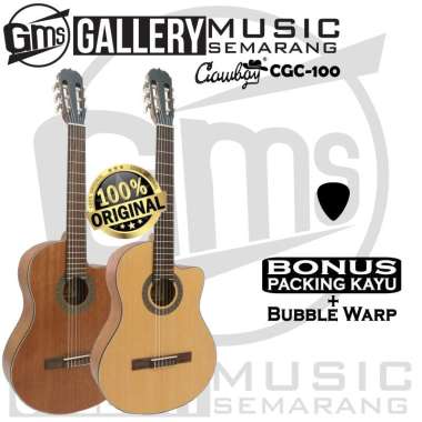ORIGINAL!!! Gitar Klasik Elektrik Import Merk Cowboy CGC-100NA CGC 100NS Equalizer Tuner Cowboy AW-1