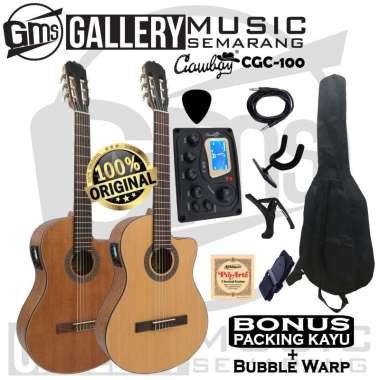 ORIGINAL!!! Gitar Klasik Elektrik Import Merk Cowboy CGC-100NA CGC 100NS Equalizer Tuner Cowboy AW-1