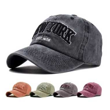 FG Topi Baseball New York Topi Sport Golf Hat Cap Casual Import Pria Wanita Unisex Snapback Hat Dist