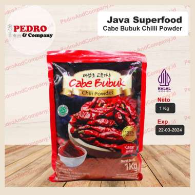 Cabe bubuk chili powder KASAR 1 kg halal javasuperfood