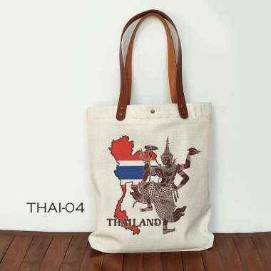 Totebag Souvenir Thailand Tas oleh oleh Bangkok Thailand THAI-04
