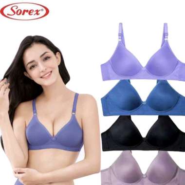 SOREX Bra 17238 BH Sorex Super Soft Polos Tanpa Kawat Busa Tipis Kait 2 34-40 40/90