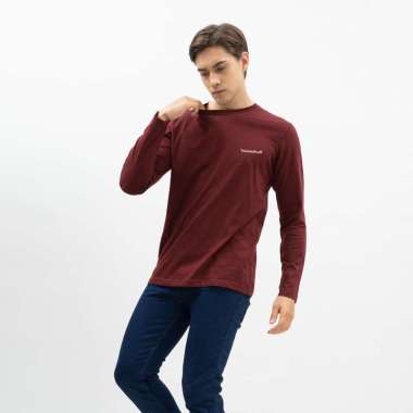 Houseofcuff Kaos Cotton Combed Lengan Panjang Pria Marun/Lilac/Turkish Marun XXL