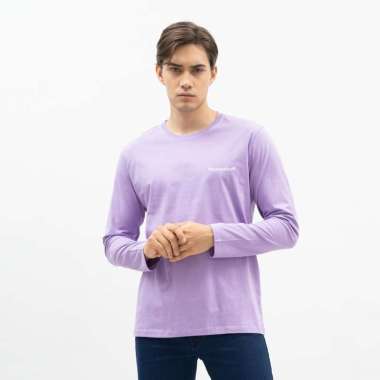 Houseofcuff Kaos Cotton Combed Lengan Panjang Pria Marun/Lilac/Turkish Lilac XXXL