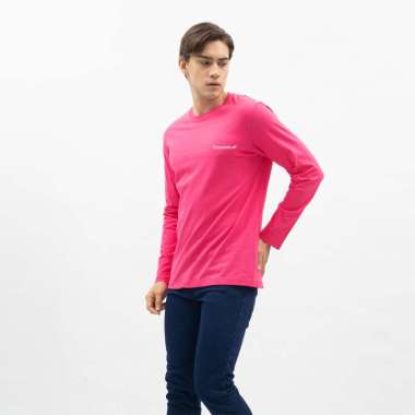 Houseofcuff Kaos Cotton Combed Lengan Panjang Pria Dusty Pink/Fanta Pink Fanta XL