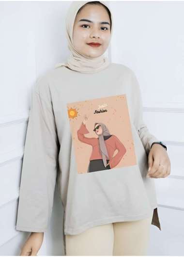 FBT BLOUSE WANITA TOMORROW BLOUSE BAHAN KAOS KATUN COMBED APK SABLON BLOUSE WANITA OVERSIZE JUMBO KO