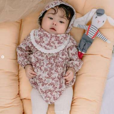 Bohopanna Yvonne Bonnet Ruffle Bib One Size Bib Cosmos