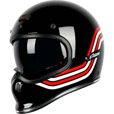 NJS FREEDOM SPORTSTER (Bonus PAD) - Helm NJS Cakil NJS Retro Classic L HITAM GLOSSY