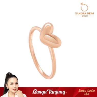 CINCIN GOLDEN LOVE SERIES - SANDRA DEWI - EMAS 18K - BUNGA TANJUNG GOLD 14 - 1.2GR