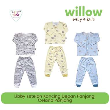 Setelan Bayi - Libby Setelan Kancing Depan Panjang Celana Panjang Baby Collectio 0-3M