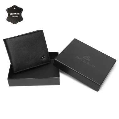 Navy Club Brenton Dompet Pria Lipat Dompet Kulit Asli - Free Box Exclusive