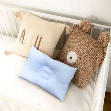 Elephant Bantal Kepala Bayi / Bantal Bayi Anti Peang Blue