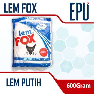 Lem Fox Biru 600GR Lem Putih Lem Kertas Lem Kayu Lem Slime Plamir 1 Pieces