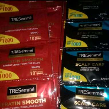 Shampo Tresemme 1 Renceng 12 Sachet Hitam
