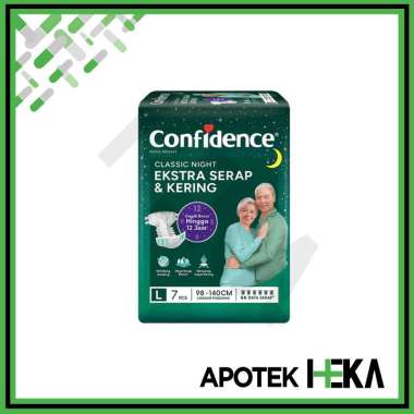 Confidence Classic Night - Popok Perekat Dewasa (L7)