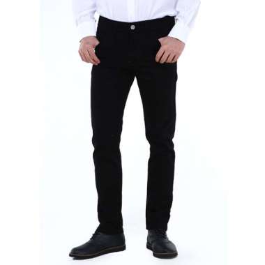 Hamlin Locko Celana Panjang Denim Pria Style Casual Long Pants Material Jeans ORIGINAL 38 Black