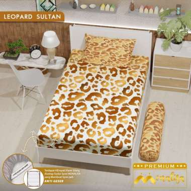 Monalisa Premium Sprei Uk 90 / 100 / 120 x 200 T 20 - Motif Dewasa Leopard Sultan 120 x 200