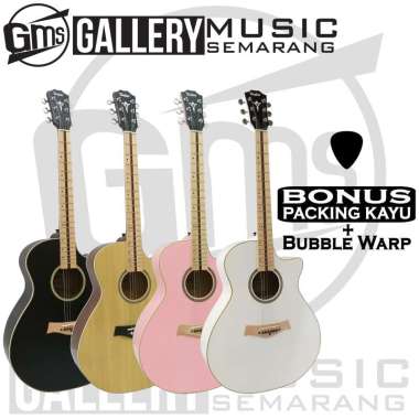 Gitar Akustik Elektrik Taylor Fingerboard Maple Preamp Equalizer 7545r PAKET AKUSTIK MURAH Hitam