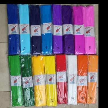 Kertas Crep / Krep Lembaran Uk. 114x60 01 Biru Bca