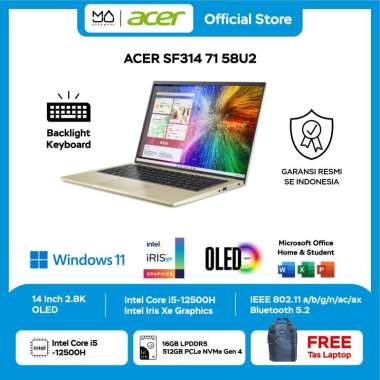 Laptop ACER Swift 3 OLED SF314 71 58U2 Core i5 12500H