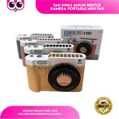 CAMERA FAN KIPAS ANGIN BENTUK KAMERA PORTABLE MINI FAN