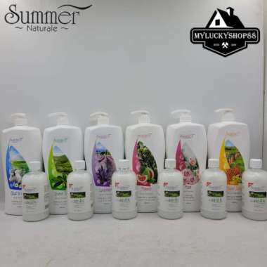 Summer Naturale Soap 2L Sabun Mandi Cair 2 Liter Body Shower 2000ml Goat Milk