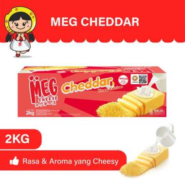 Promo Harga MEG Cheddar Cheese 2000 gr - Blibli