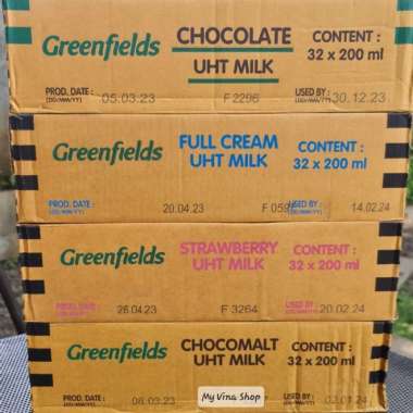 Promo Harga Greenfields UHT Full Cream 200 ml - Blibli