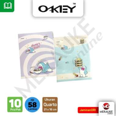 Buku Tulis Kiky OKEY 58 Lembar (1 Pack isi 10 Buku)