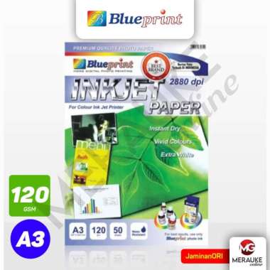 Kertas Foto BLUEPRINT Inkjet A3 120gsm 50s