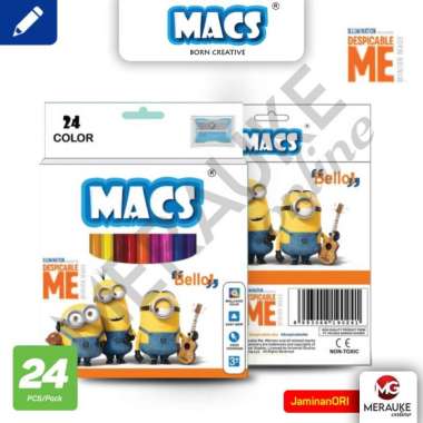 MACS Pensil Gambar Minions 24 Warna