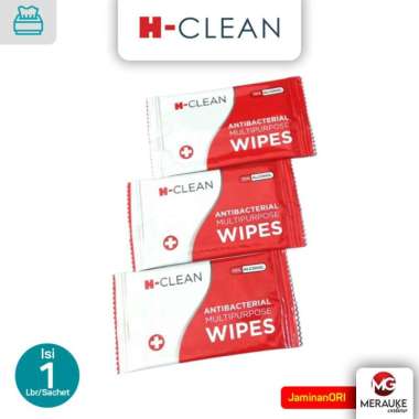 Tisu Basah H-Clean Anti Bacterial Multipurpose Wipes 1pcs