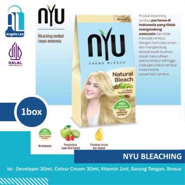 NYU Natural Bleach Bleaching Rambut Alami NO AMMONIA tidak merusak rambut