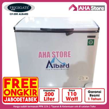 Frigigate Chest Freezer Kulkas 200 Liter F200 F-200 Albard