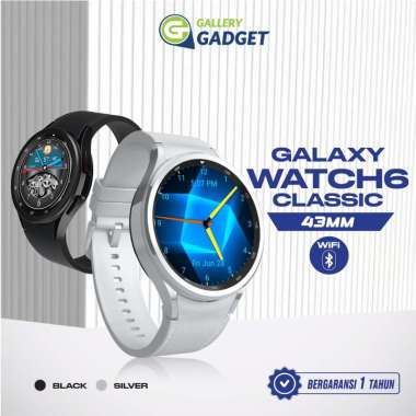 Samsung Galaxy Watch 6 Classic 43mm Watch6 Smartwatch Jam Pintar Bluetooth Original Black