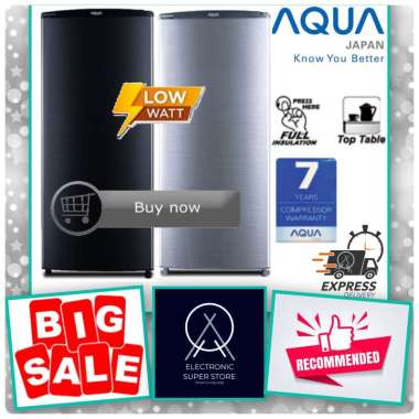 KULKAS FREEZER ES BATU / ASI 6 RAK AQUA AQF-S6 S6 SUPER LOW WATT FAST FREEZING FREEZER AQUA