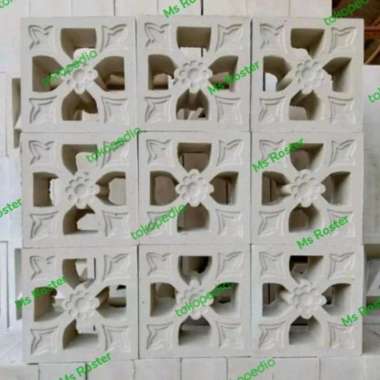 Roster Beton Minimalis/Varian Motif Warna/Hiasan Dinding/Lubang Angin