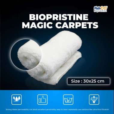 BioPristine Magic Carpet Media Filter Saringan Air akuarium dan Kolam ikan Bisa Cuci Ulang 30x25cm 1