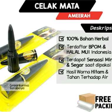Celak Mata Ameerah Kajal Dengan Sensasi Mint Waterproof Anti Air