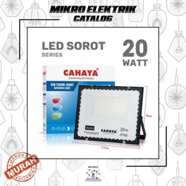 Lampu LED Sorot Cahaya 20 Watt Kuning