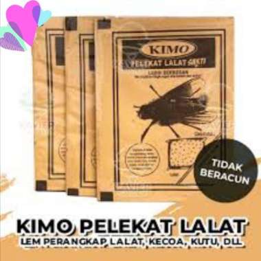 Lem Lalat Cap Gajah Kertas 3 Lembar|Lalat Melekat Kuat Mati TakBerdaya