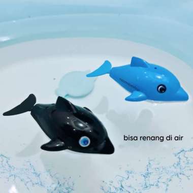 Mainan Edukasi Anak Dolphin berenang Mainan Mandi Anak Bayi Bentuk Lumba Lumba Berenang