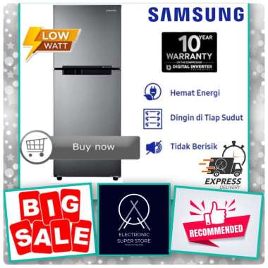 KULKAS 2 PINTU SAMSUNG RT19M300BGS RT19M RT19 203L DIGITAL INVERTER SUPER FAST COOLING